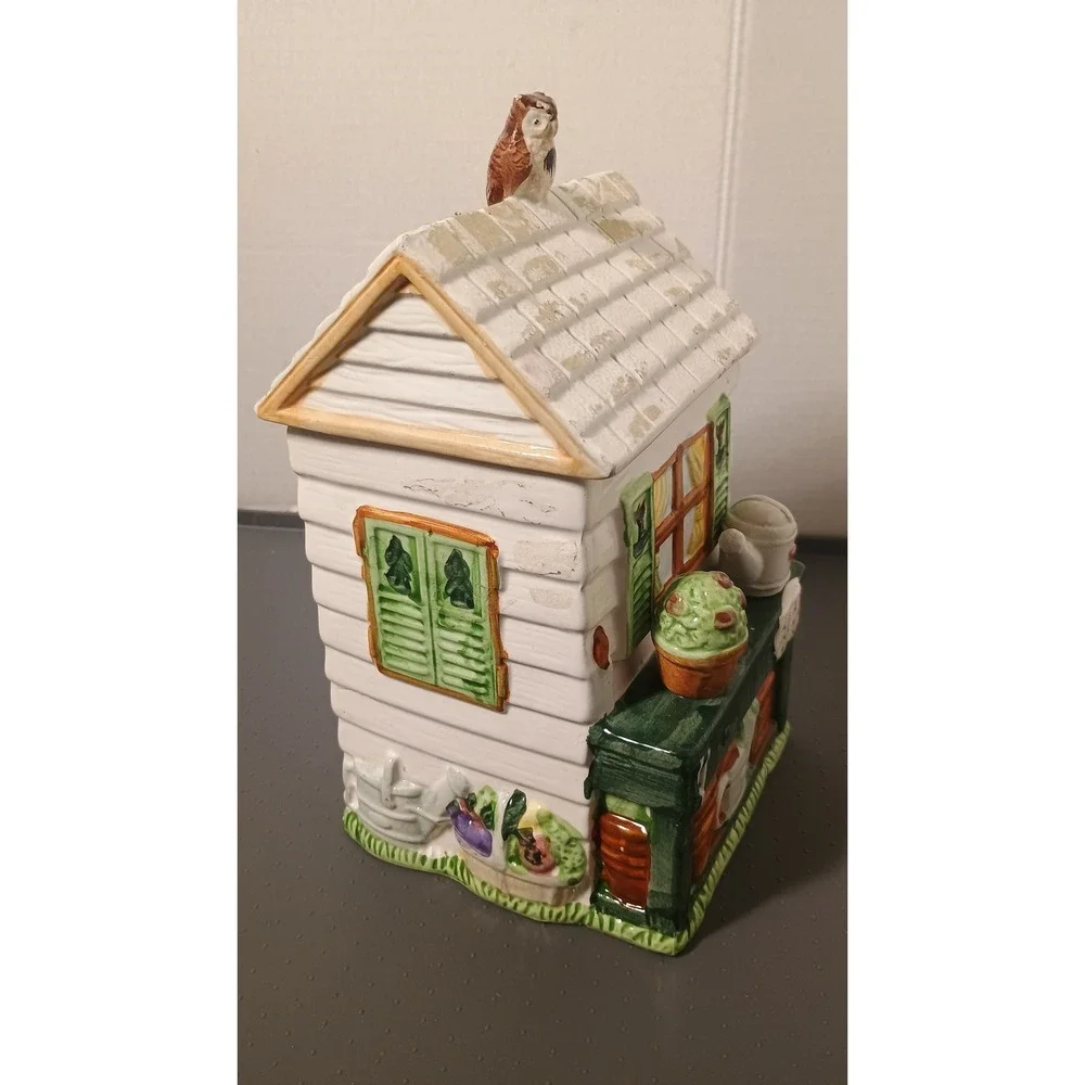 Vintage Fitz and Floyd Potting Shed Cookie Jar